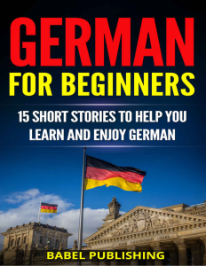 Rich Results on Google's SERP when searching for ''German for Beginners 15 Short Stories Book''