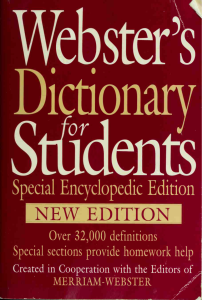 Rich Results on Google's SERP when searching for 'Webster s Dictionary for Students'