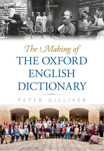 The Making Of The Oxford English Dictionary Book