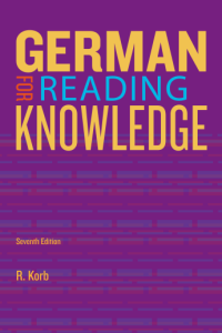 Jannachs German for reading knowledge